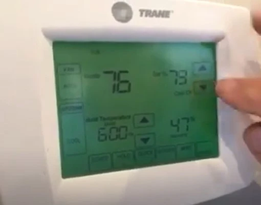 Trane Thermostat Saying Wait